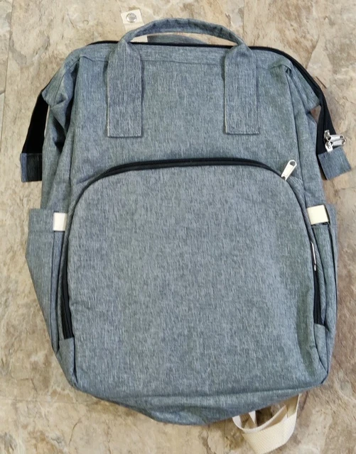 3 in 1 Travel Bassinet Foldable Baby Bed, Diaper Bag Backpack Changing Station