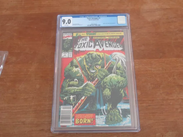 Toxic Avenger #1 Key Issue Cgc 9.0 Rare Newsstand Edition Movie Reboot Soon!