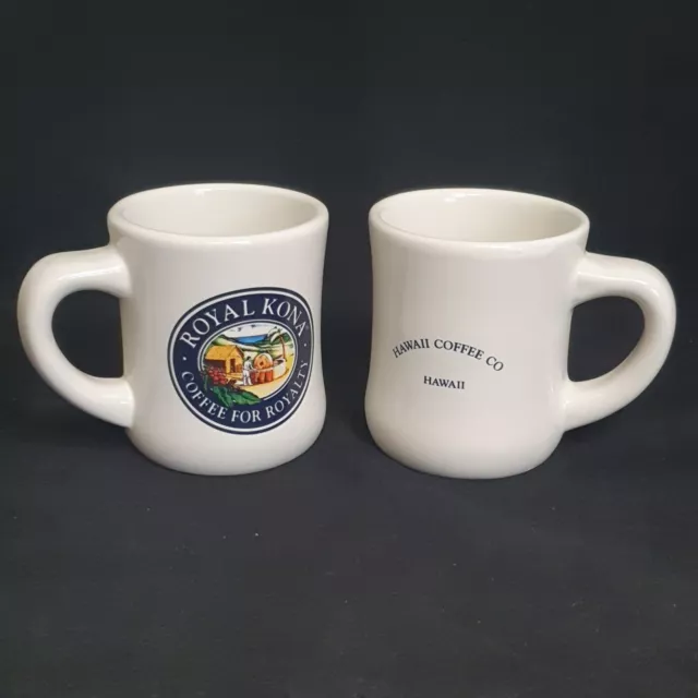 2 x ROYAL KONA Mugs Cups Coffee For Royalty Hawaii Coffee Co 3