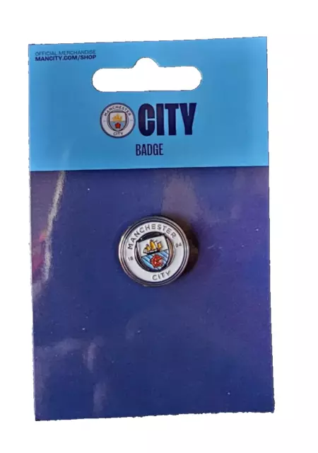 Manchester City   Fc Club Enamel Crest Pin Badge Football Club New