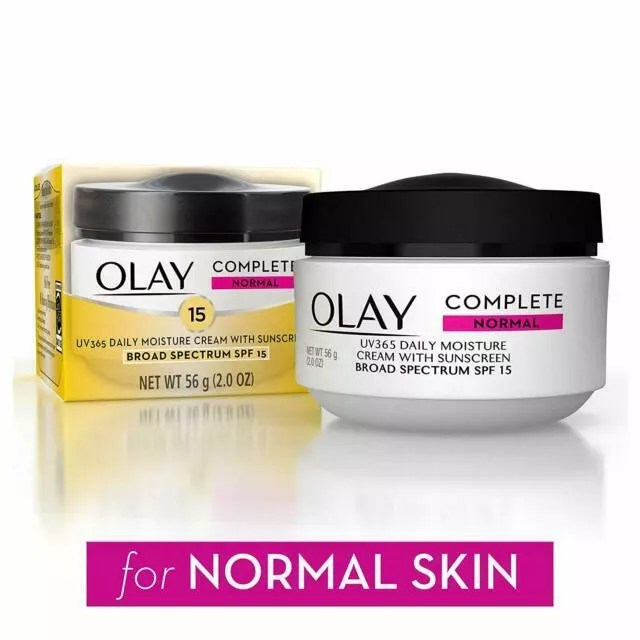 Olay Complete All Day UV Moisture Cream, Normal SPF 15-2 oz New NIB
