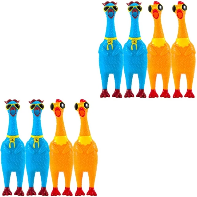 kreischendes Huhn 2x Tragen Beständig Interessant Druck Spielzeug Streich Spielz