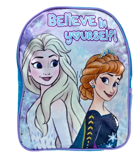 Disney Frozen Anna Elsa Backpack Bag Travel School Junior Rucksack Girls Kids