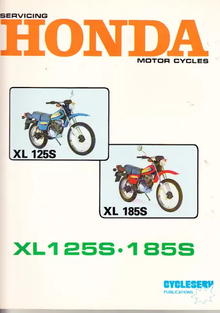 5 HONDA  XL125S XL185S XL500s  CB900F  SUZUKI GS1000 SP370 MANUALS  1980