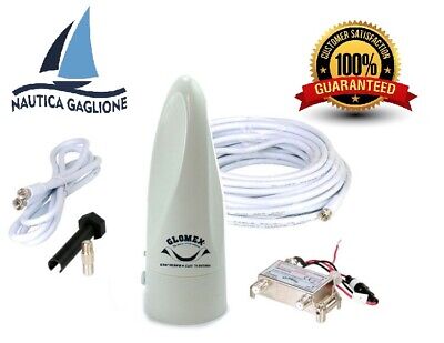 ANTENNA DIGITALE TERRESTRE TV  BANTEN A FRUSTA C/AMPLIFICATORE CAMPER NAUTICA 