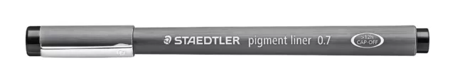 Staedtler pigment liner penna fineliner nero 0.7 mm - astuccio da 10, 10 Pezzi