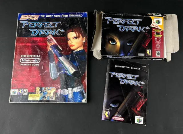 Vintage 2000 Nintendo 64 Perfect Dark Box Instructional Manual Player's Guide