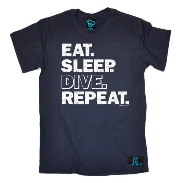 Eat Sleep Dive Repeat Open Water MENS T-SHIRT tee birthday gift funny diving