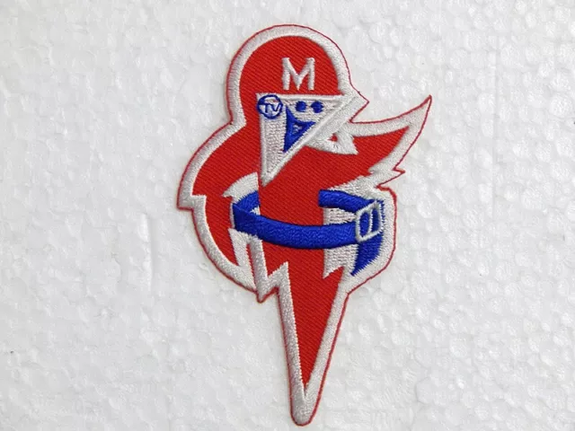 Rare "M" LINEMAN patch NOS Vintage electric lightning reddy kilowatt type