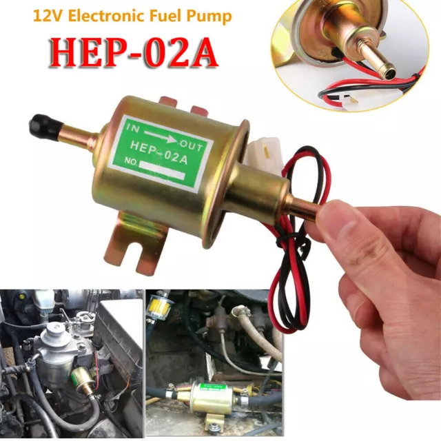 12V Universel Basse Pression Électrique Pompe À Carburant Essence Diesel HEP-02A