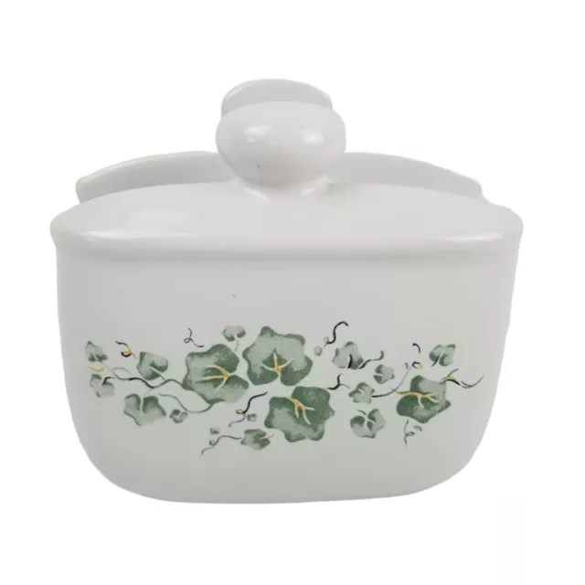 Corelle Coordinates Callaway Napkin Holder Ivy Pattern by Jay Import Green White