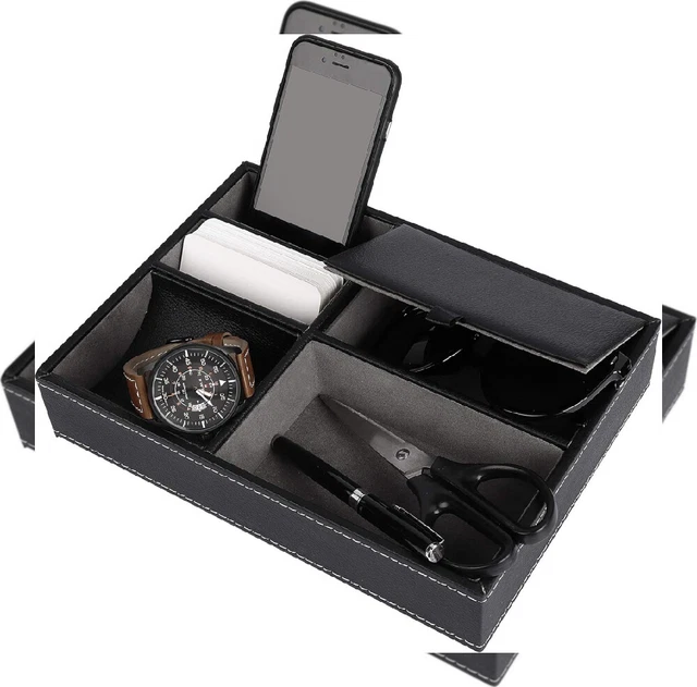 Vassoio Organizer In Pelle MaoXinTek - 5 Scomparti Per Gioielli, Chiavi, Telefono - Foto 13