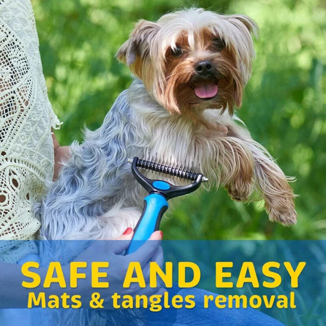 Grooming Brush For Pet Dog Cat Deshedding Tool Rake Comb Fur Remover Reduce Hair 4