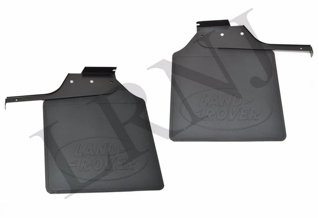 thumbnail image 2 of Black Stainless Steel Mud Flap Brackets For Land Rover Defender 110 (Rear) – Pair By Bison Autodesign 2 of 5