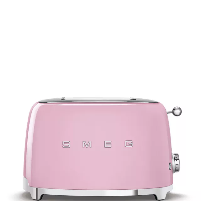 SMEG 50's Retro Style 2 Slice Toaster PINK :TSF01PKUK  EAN 8017709189020