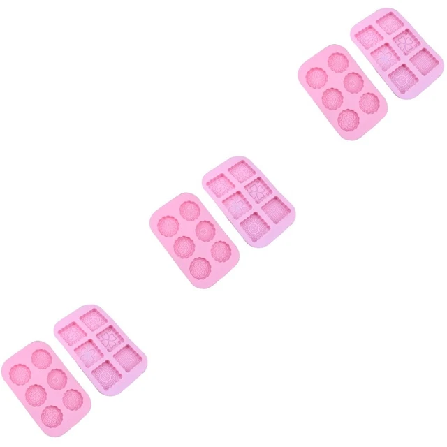 6 Pcs Chocolate Cake Sugarcraft Mould Silicone Soap Mould Flowers Tool