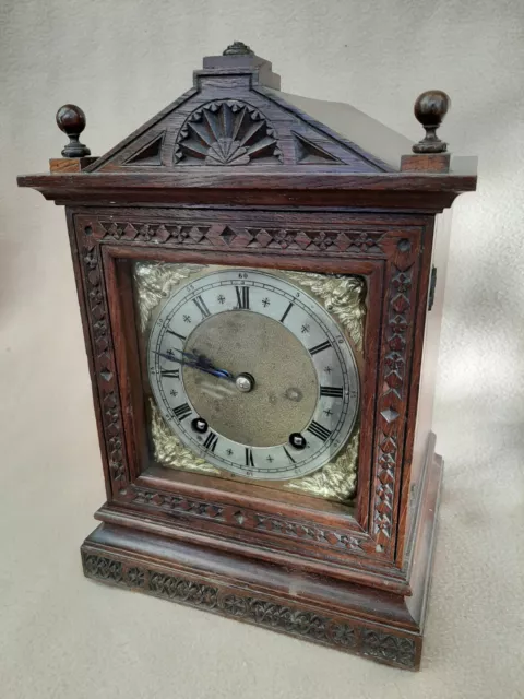 Antique Winterhalder & Hofmeier Small Ting Tang Bracket Clock