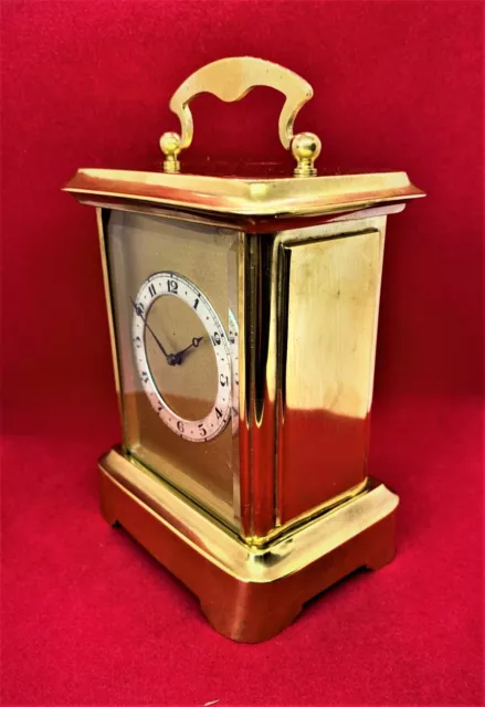 Old Vintage Antique German Wurttemberg Mechanical Carriage Clock