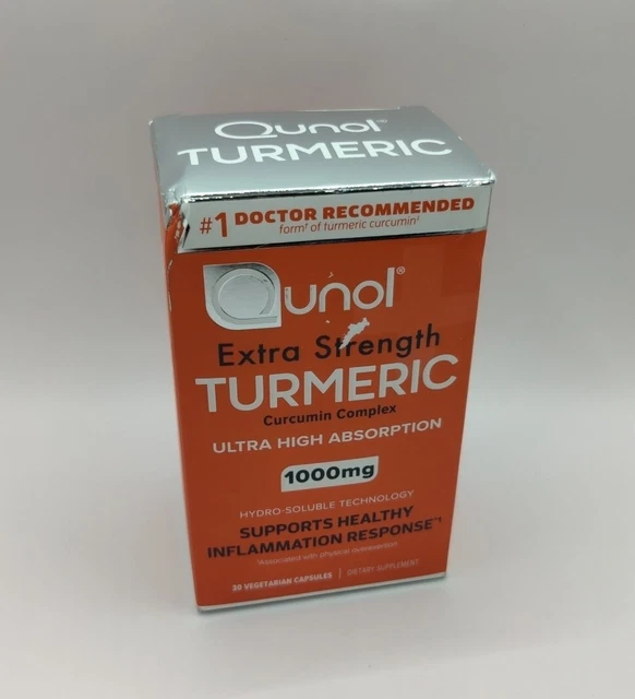 QUNOL EXTRA STRENGTH Turmeric 1000mg Ultra High Absorption 30 Capsules