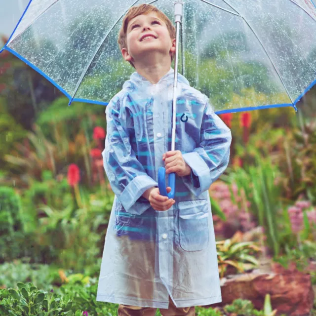 Kids Clear School Raincoat Rain Jacket for Boys & Girls - Waterproof