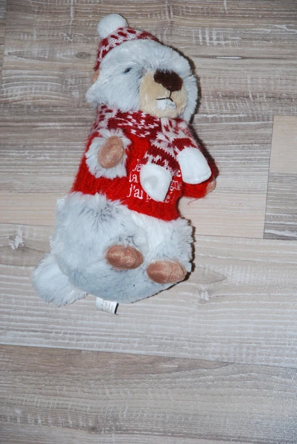 peluche doudou marmotte des montagnes cadeau ski terres et couleurs