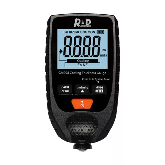 Digital LCD Thickness Meter Car Paint Thickness Tester Coating Thickness Gauge