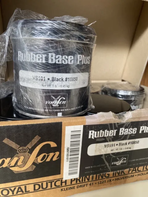 Van Son Dutch Printing Ink Rubber Base Plus Black