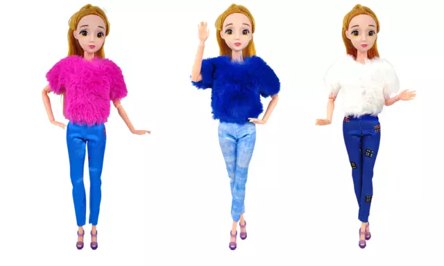 Any 1 pcs Popular Barbie Doll sized Casual Cloth+1 pair shoes@@ON SALE/best XMAS