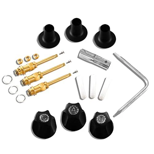 SENTO Bathtub and Shower 3 Handle Tub Trim Set For Price Pfister Faucets Bath... SENTO Bathtub and Shower 3 Handle Tub Trim Set For Price Pfister Faucets Bath...