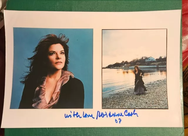 Roseanne Cash Hand Signed Colour Photo 8"x12" Genuine