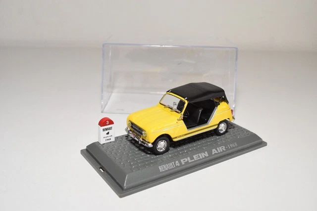 A40 1:43 Universal Hobbies Uh Mythique Renault R 4 Plein Air 1968 Jaune Mib