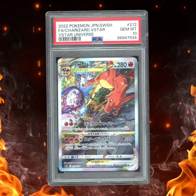 Carte Pokémon Charizard 212/172 - Notée PSA 9 (Mint) - Carte Gradée Collection
