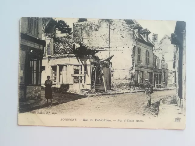 CPA 02 SOISSONS La Rue du Pot d'Etain