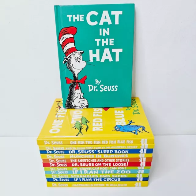 12 Dr. Seuss Books Mini Hardcovers Sleep Book Hunches in Bunches