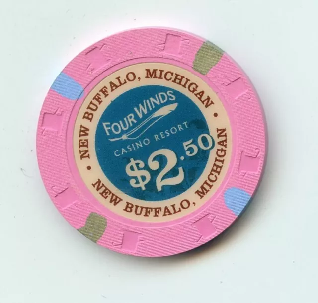 2.50 Chip from the Four Winds Casino New Buffalo Michigan