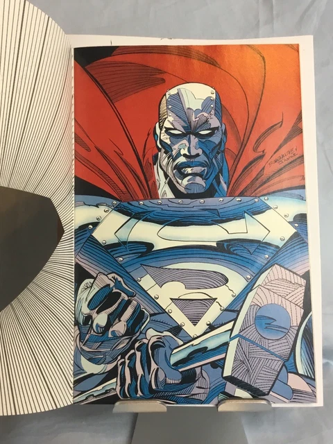 1993 DC Comics SUPERMAN THE MAN OF STEEL #22 Red Die Cut Cover & Bonus Poster 8