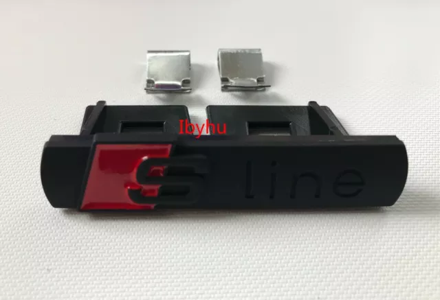NEW AUDI S-LINE Emblem Black Matte Metal Badge For Front Grill A3 A4 S4 RS4  S3 £5.24 - PicClick UK