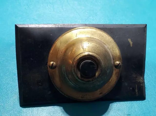 Vintage  Brass Push Button Doorbell