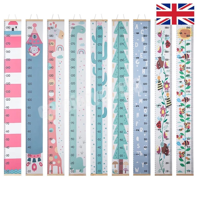 Height Rulerwall REMOVABLE HEIGHT MEASUREMENT Ruler Wall Height Growth Chart Decal for ...