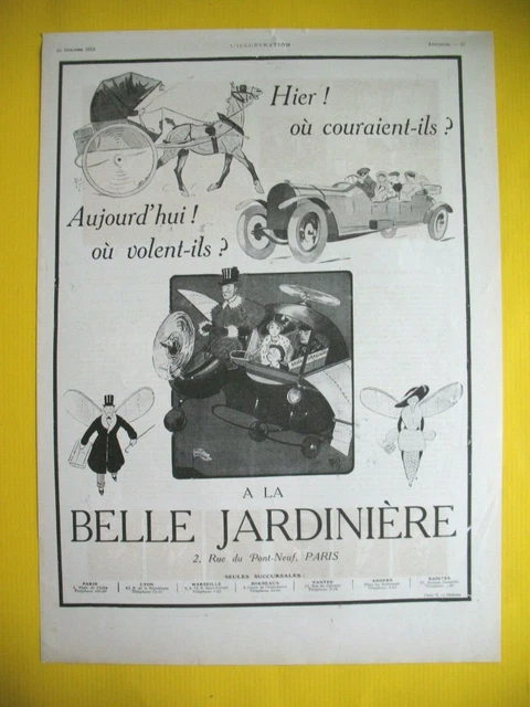 Publicite De Presse Belle Jardiniere Grand Magasin Illustration Mich 1912