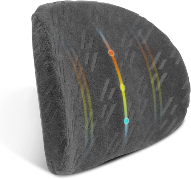 Lumbar Support Pillow for Office Chair, Car, Truck, Recliners & 15×11×5 Inch Mem