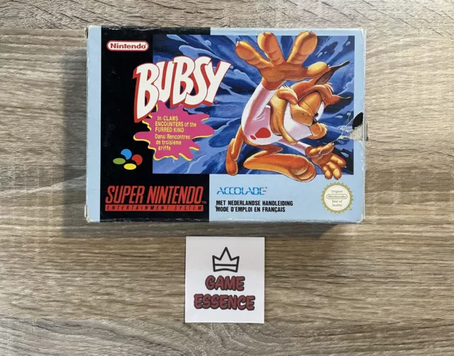Bubsy Super Nintendo SNES Complet PAL FAH FRA FR