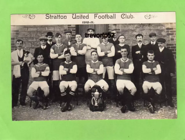 Stratton United Football Club F C 1910-11 Swindon unused RP pc  Ref B539