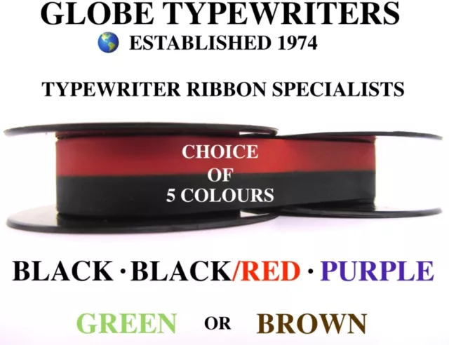 🌎 Remington Ten Forty Typewriter Ribbon **Choice Of 5 Colours** Manual Rewind**
