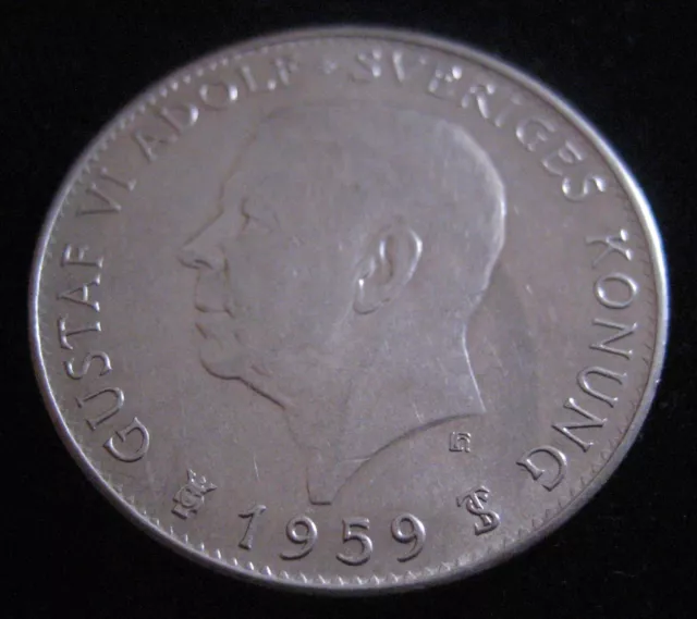 Mds Sweden Sweden 5 Crown 1959 "150 Years Constitution - Constitution" #S