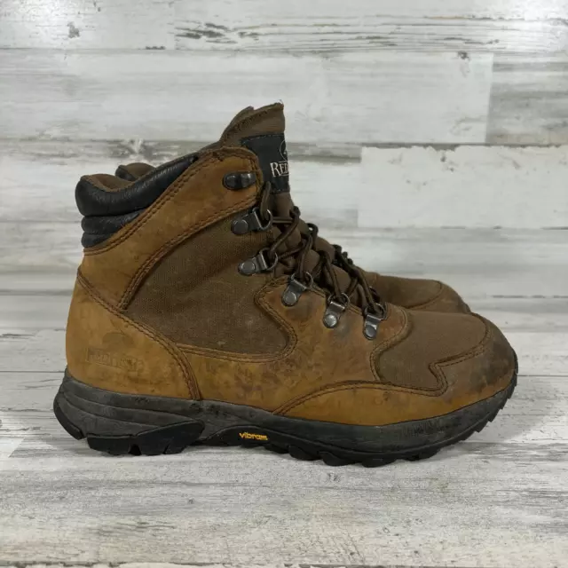 RED HEAD MENS Gore-Tex Brown Leather Hiking Hunting Boots Vibram Soles ...