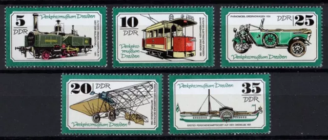 DDR Mi-Nr.: 2254-2258 - Verkehrsmuseum Dresden, **