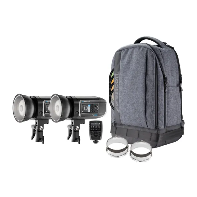 Westcott FJ400 Strobe 2 Light Backpack Kit and FJ-X3M Universal Wireless Trigger