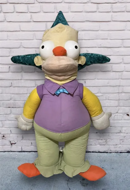 The Simpsons Krusty The Clown 55” Jumbo Plush Stuffed 2005 Nanco