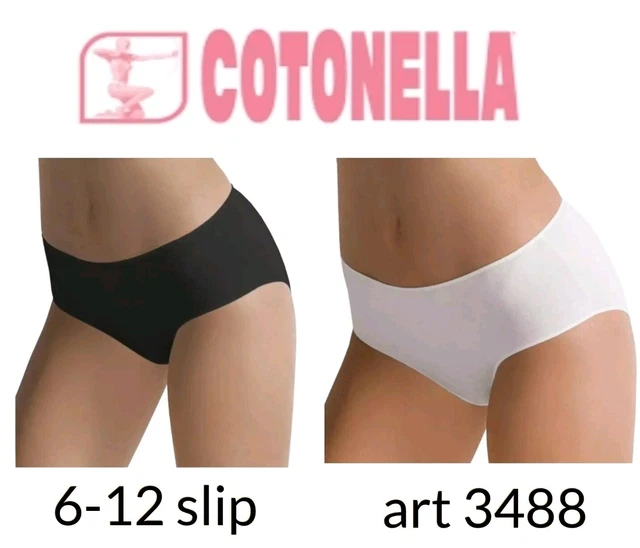 JADEA Slip Midi Donna In Cotone E Modal - Confezione Da 6, Morbidi E Comodi, Art. 788 Bianco